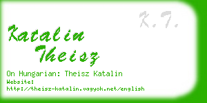 katalin theisz business card